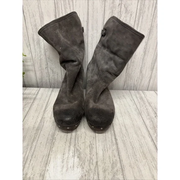 Womens Size 9 Ugg Australia Lynnea Suede Boots Gray - Picture 3 of 7